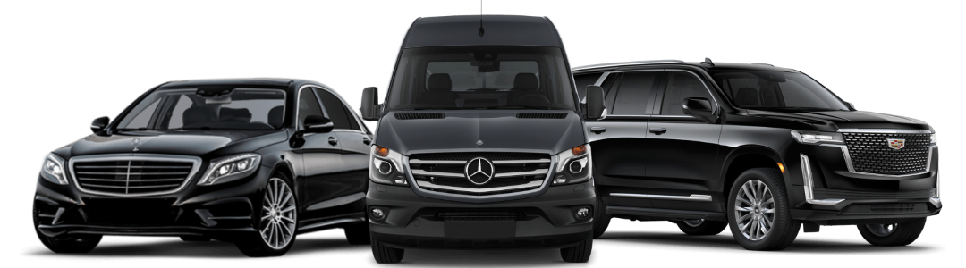 Luxury Fleet: Mercedes S-Class, Sprinter Van, and Cadillac Escalade