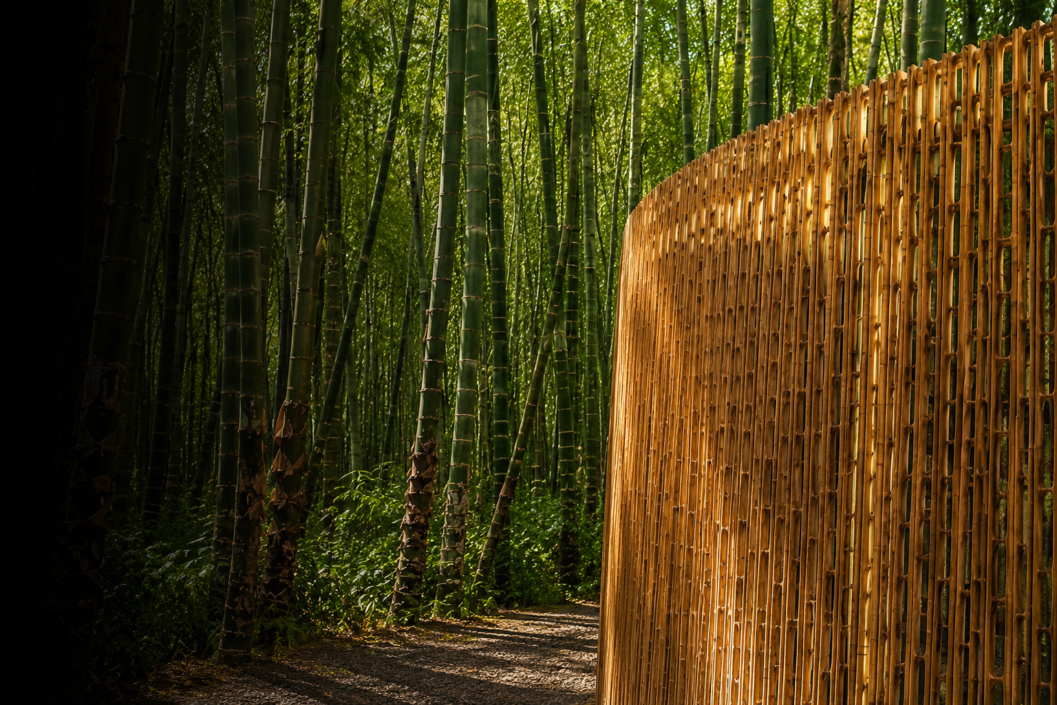 bams - bamboo forest and structure