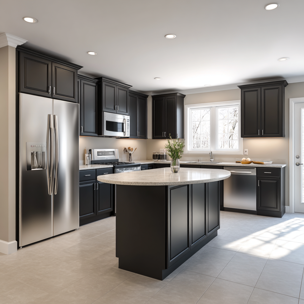 Dark Cabinet Refinishing