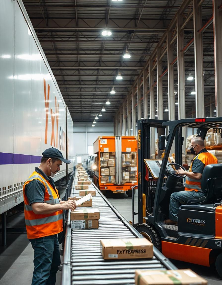 YxYexpress warehouse operations showing modern logistics capabilities