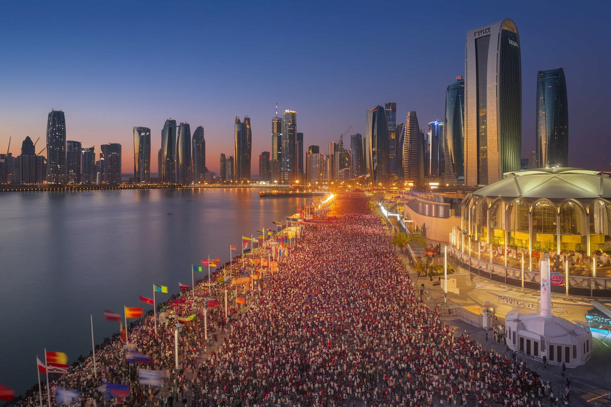 Doha Corniche during World Cup