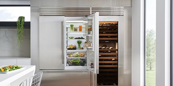 Various refrigerator models ranging from high-end to standard