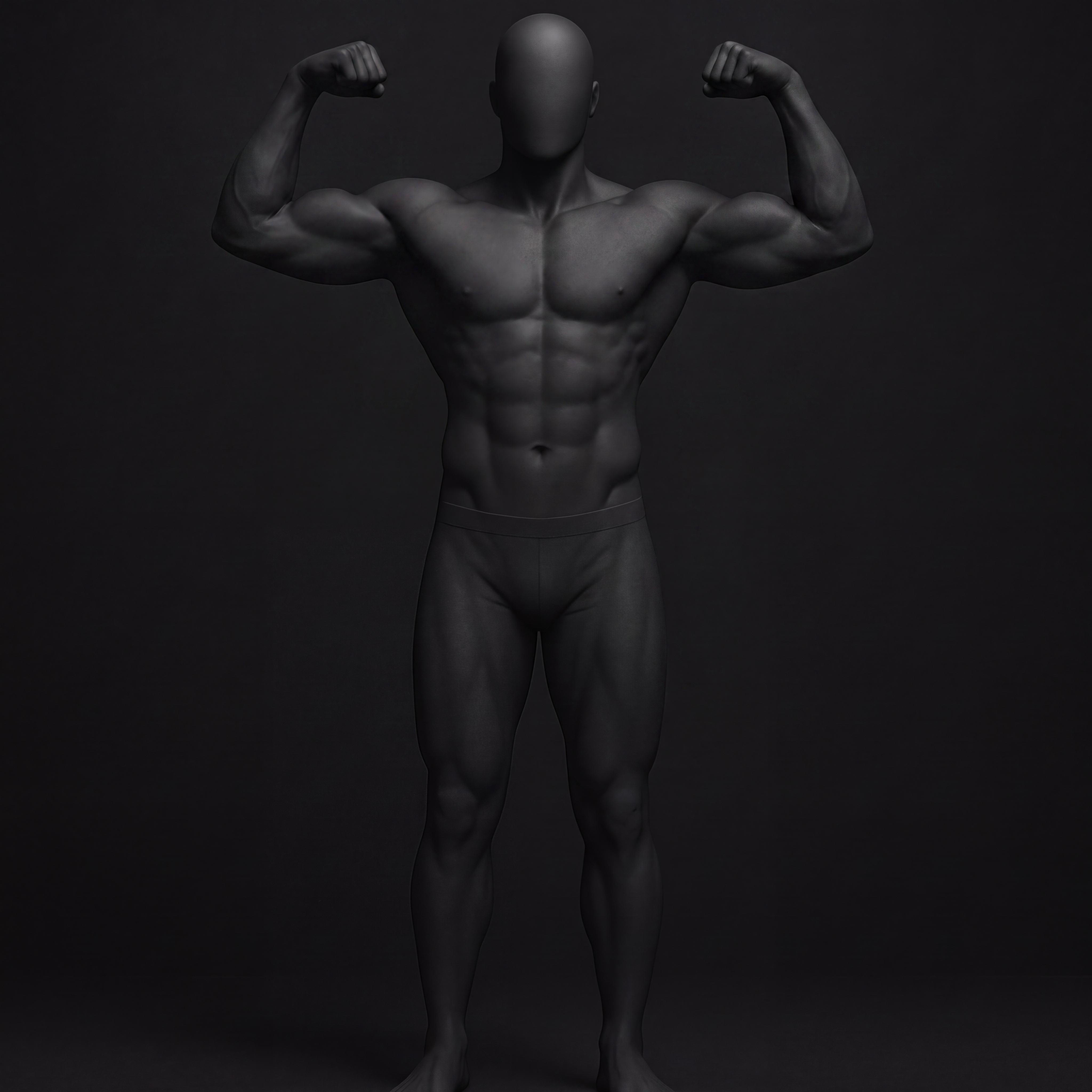 FRONT DOUBLE BICEP pose guide