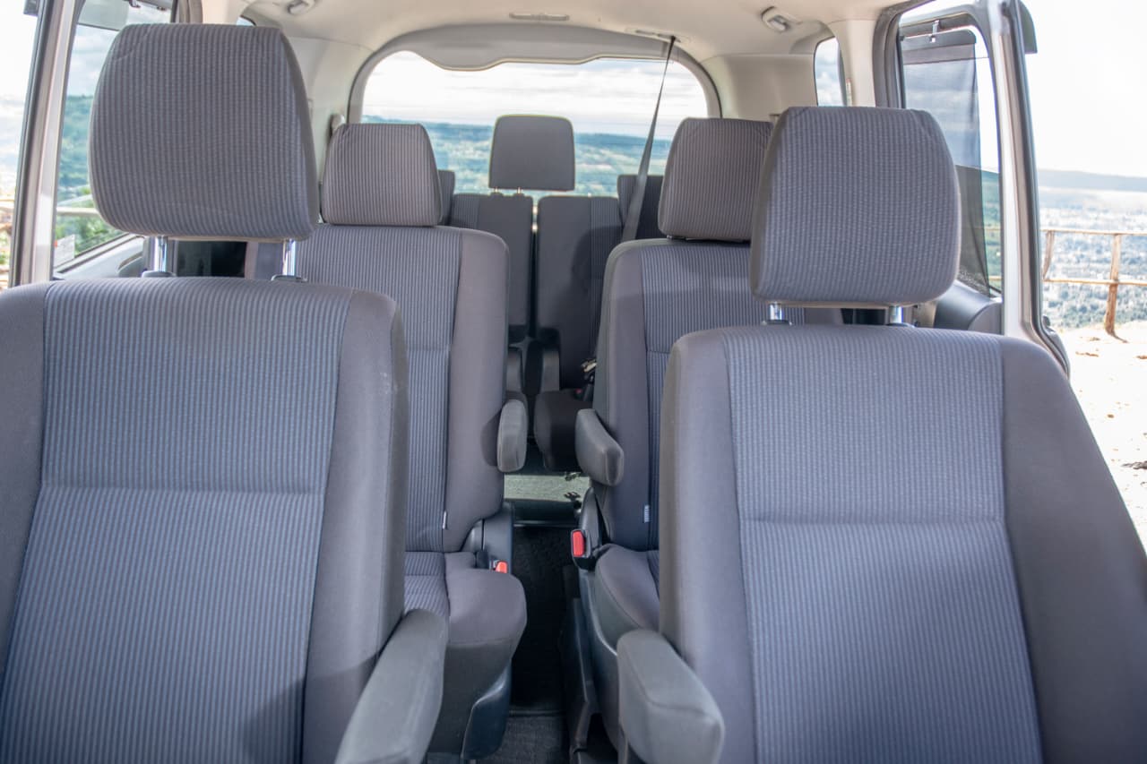 Toyota Voxy cabin with flexible passenger seating
