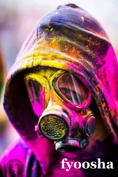 fyoosha gas mask artwork