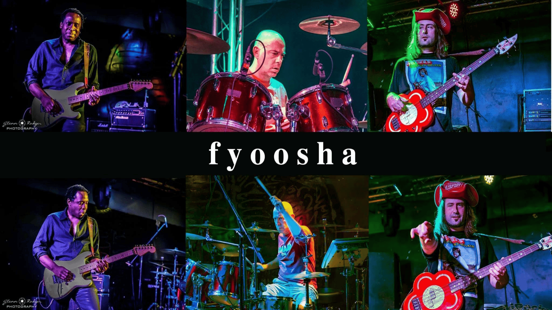 fyoosha colorful performance composite with band members