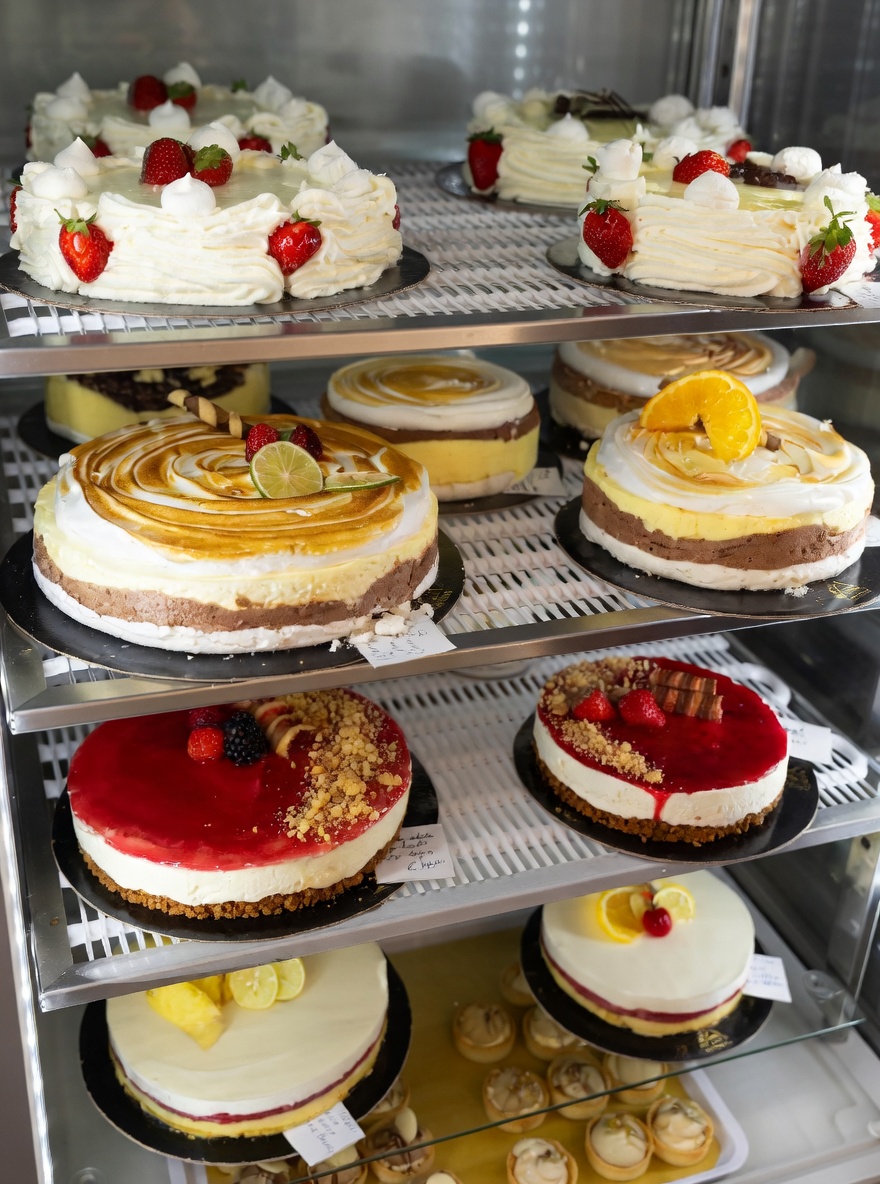 Assorted cakes and cheesecakes