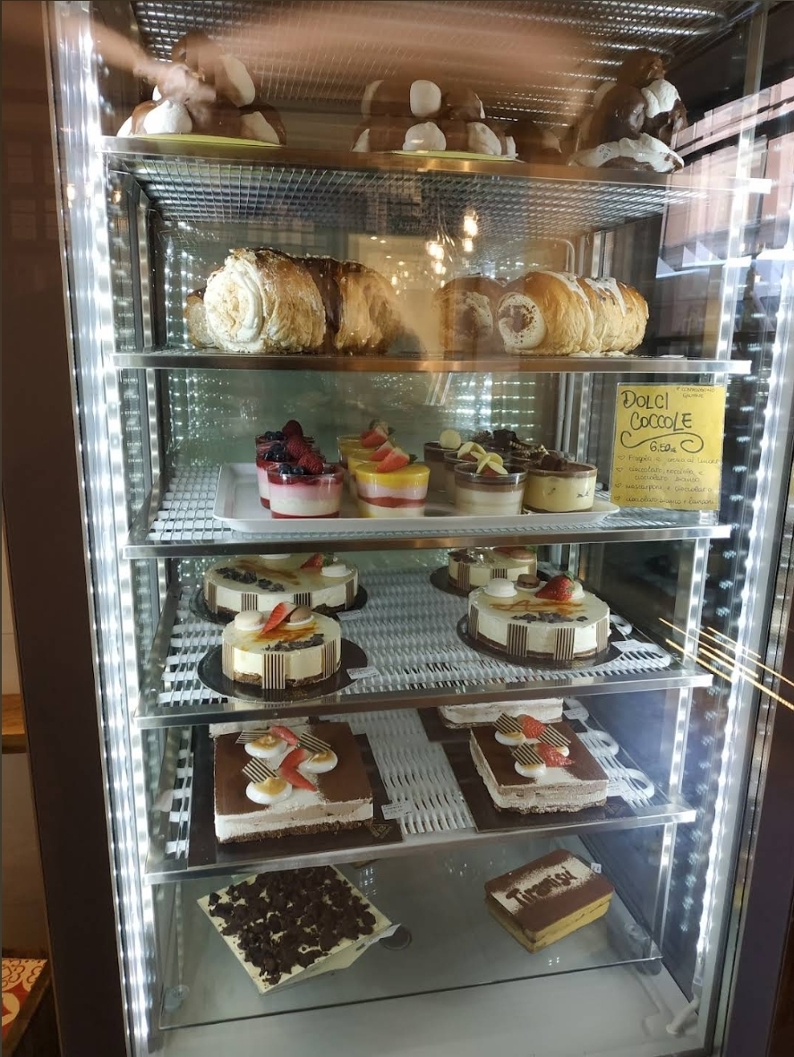 Dessert display case