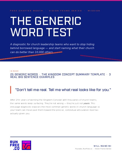 The Generic Word Test by Will Mancini