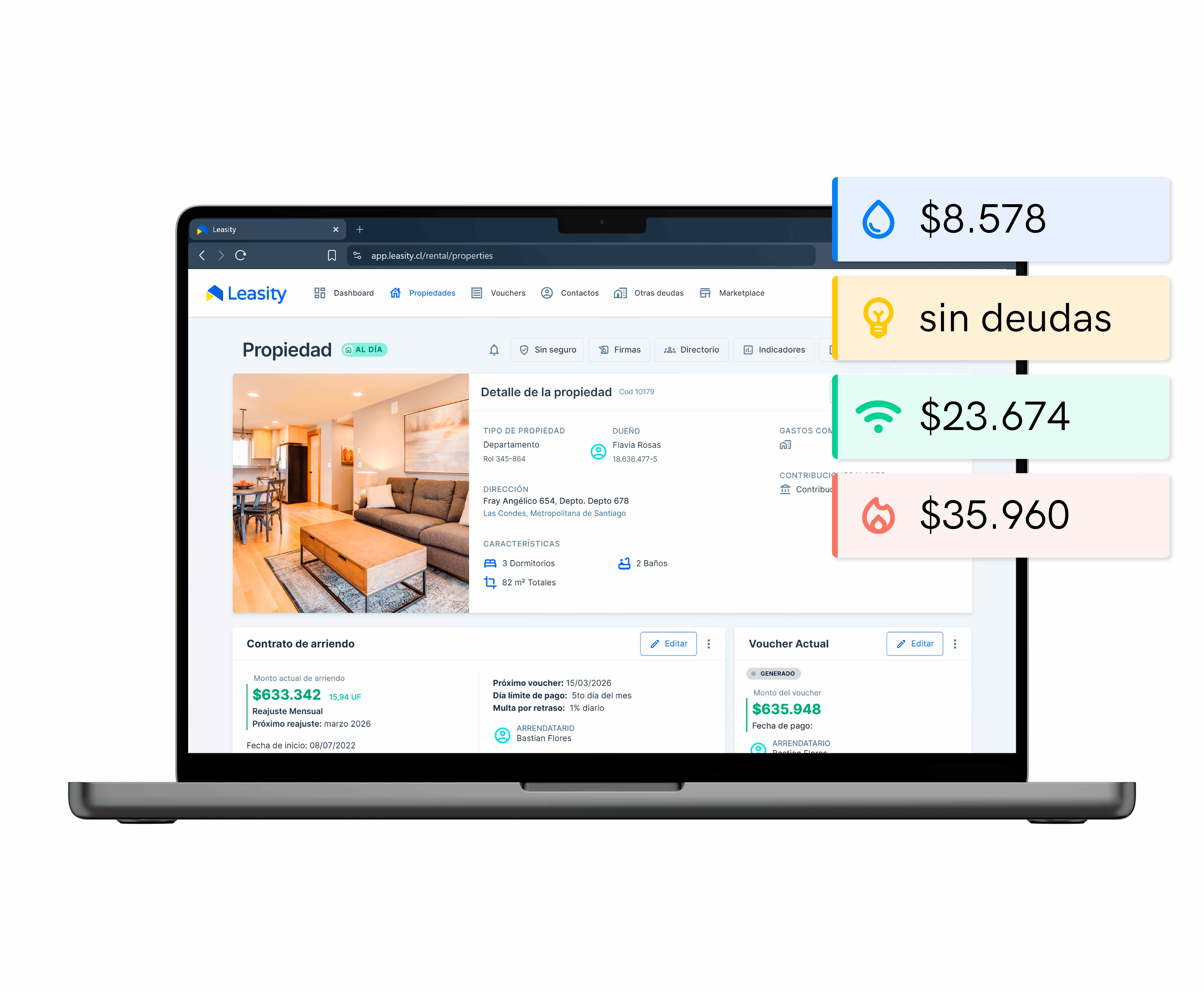 Gestión de Deudas mockup