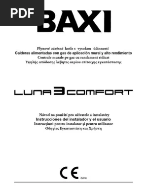 Caldera Mural Baxi Luna 3 Confort 1.310 Fi Solo Calefacción - imagen 2