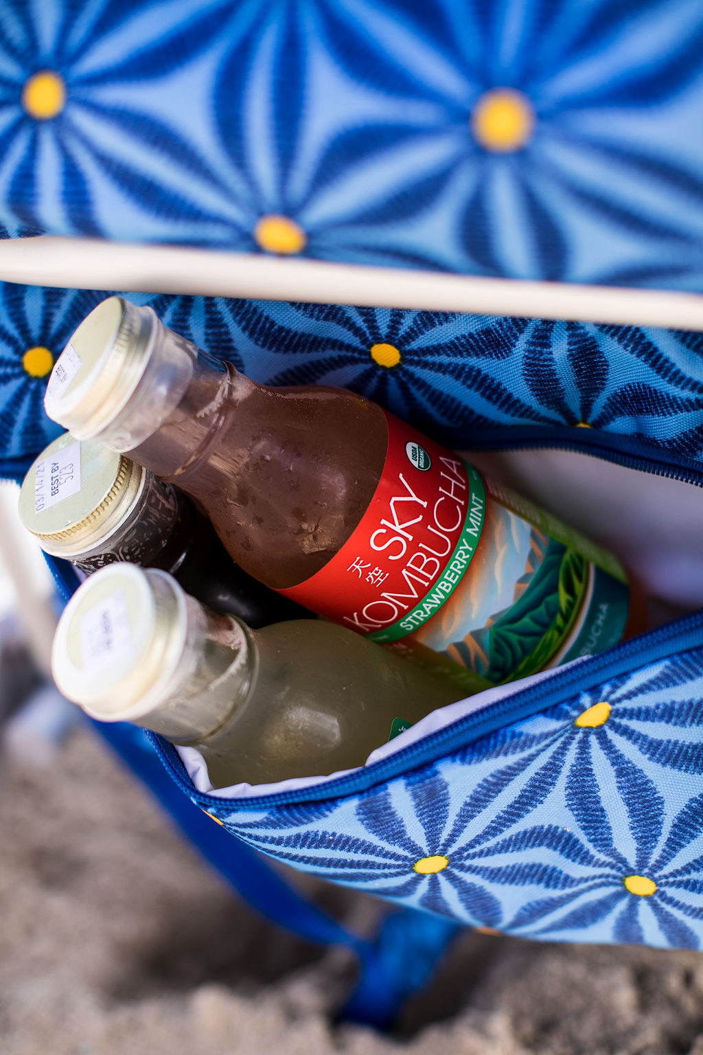 Bottles in cooler bag