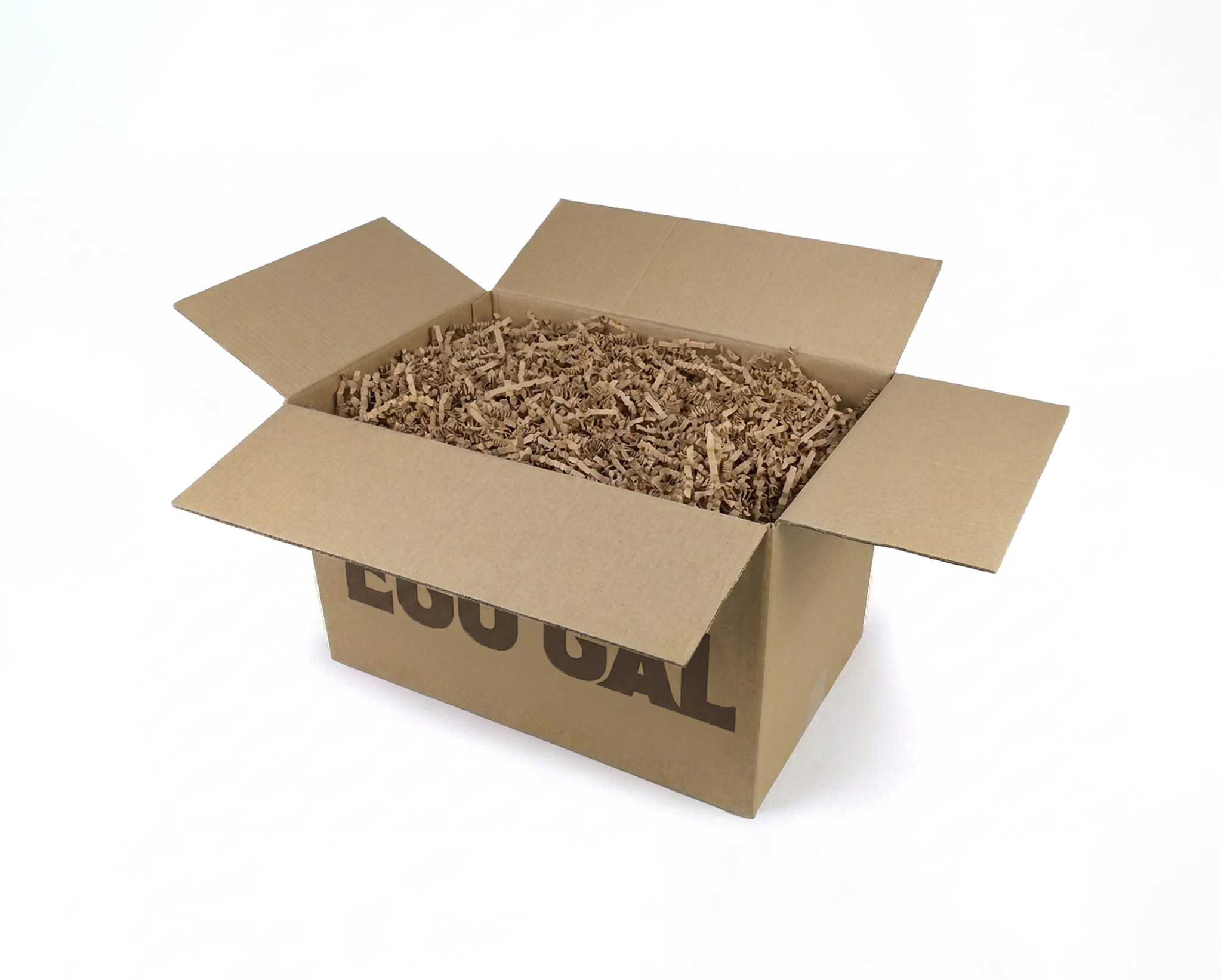 Grand carton de frisure de calage kraft ECO CAL, format logistique 10 kg