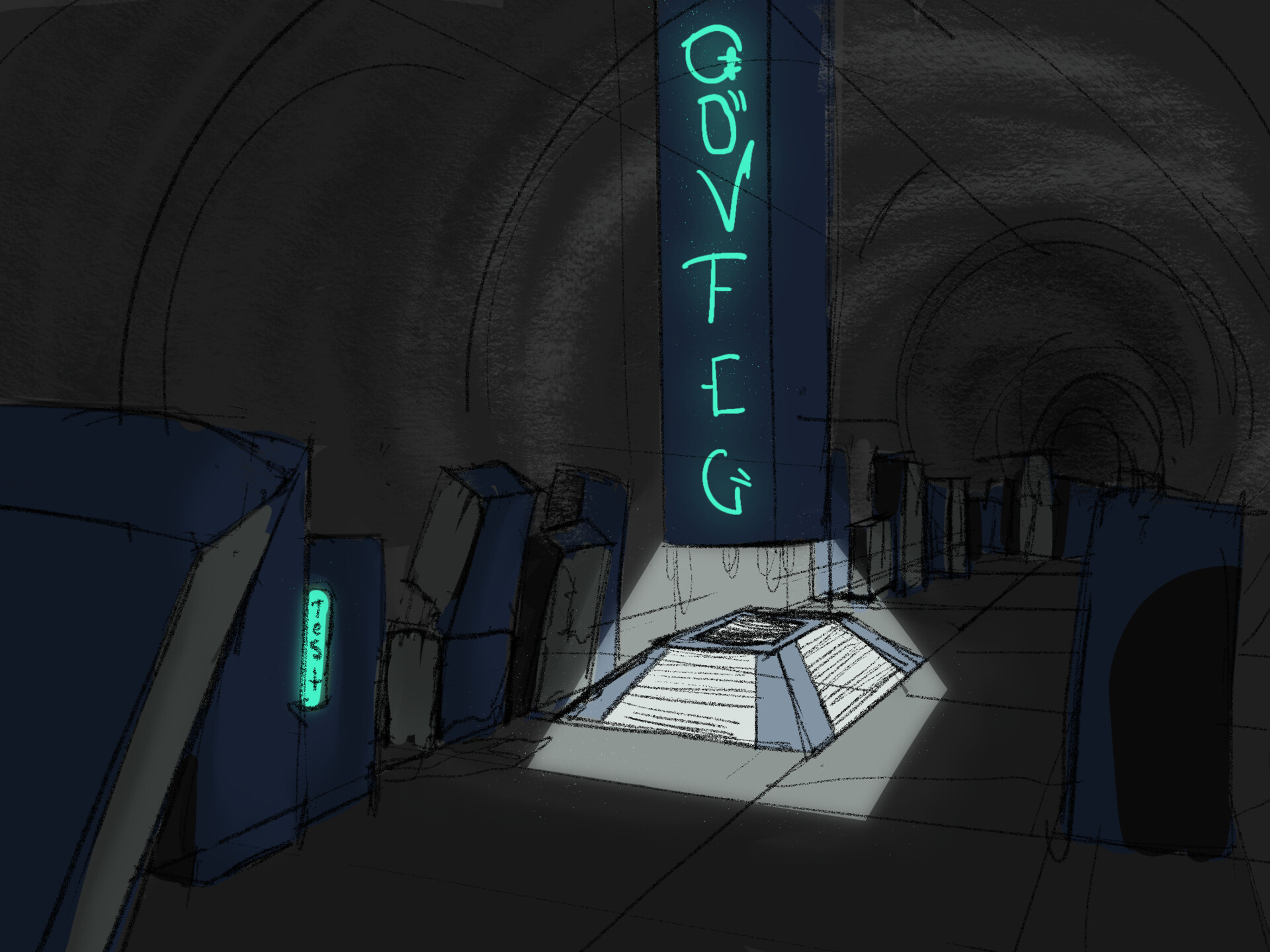 Vault Collective test vault interior artwork