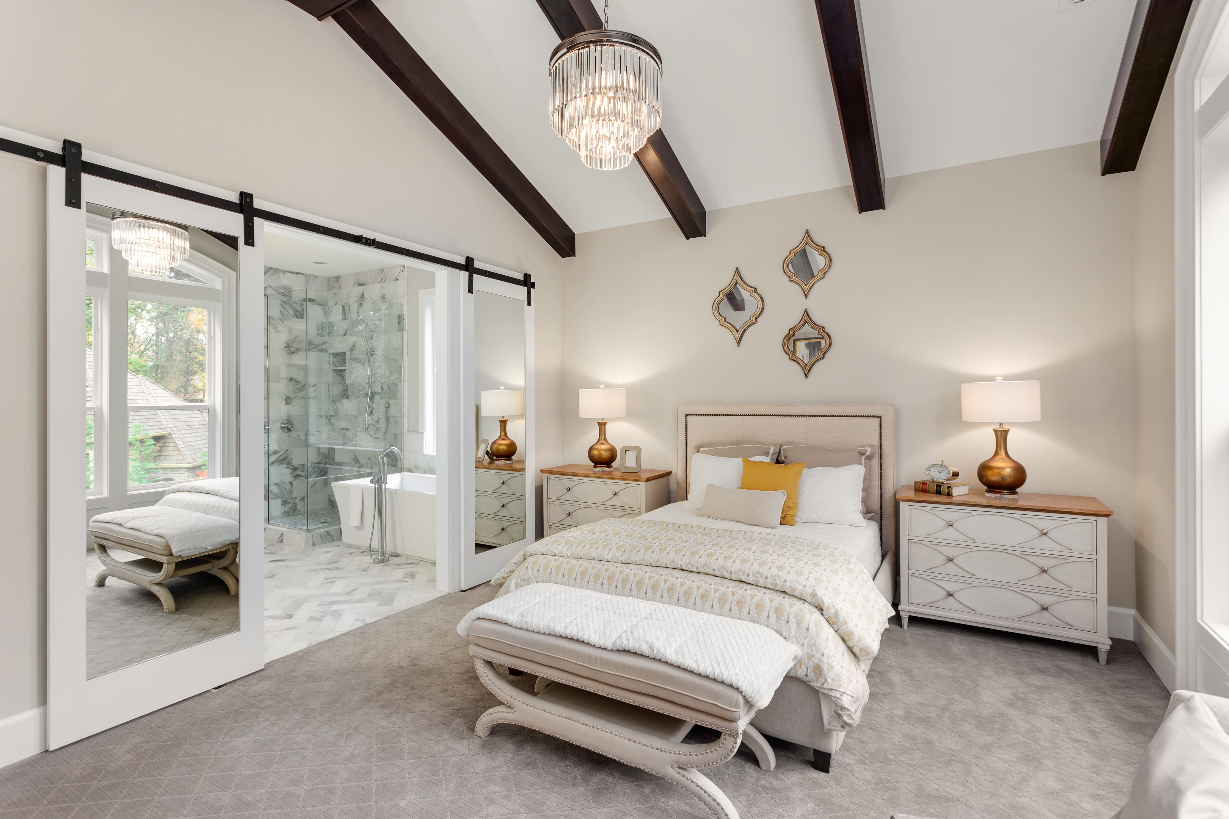 Elegant bedroom interior