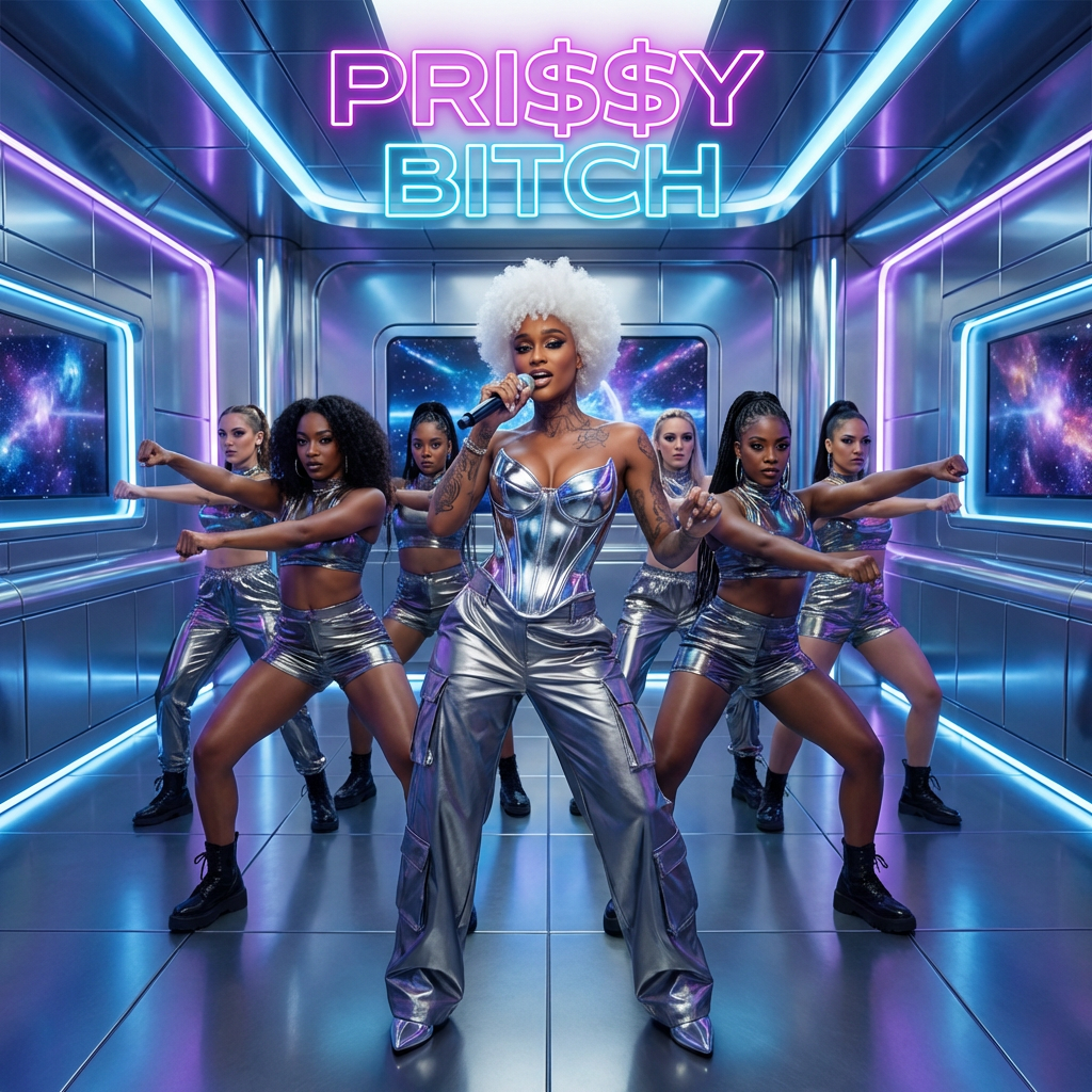 Pri$$y Bitch music video scene