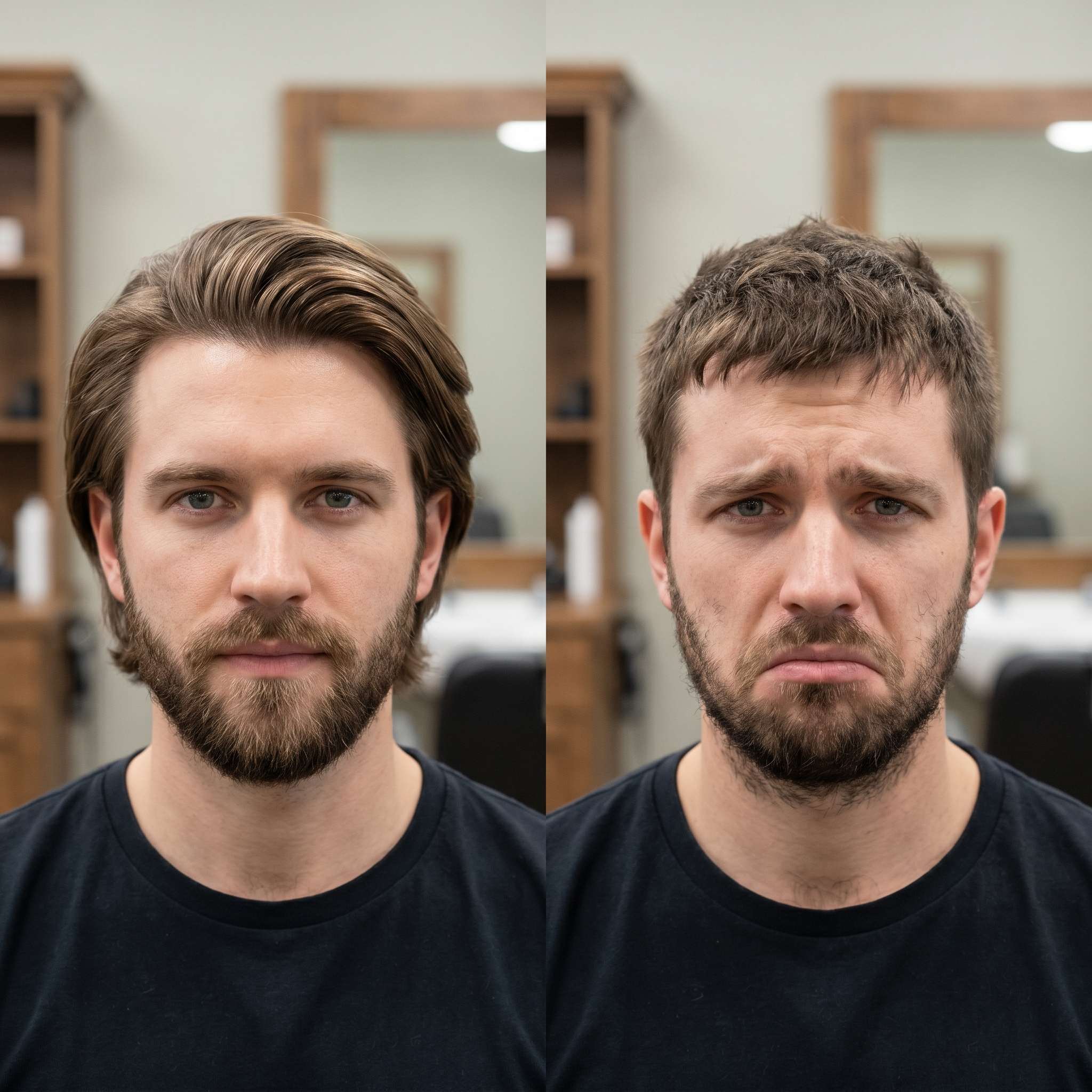 Before/After – Buzz Cut