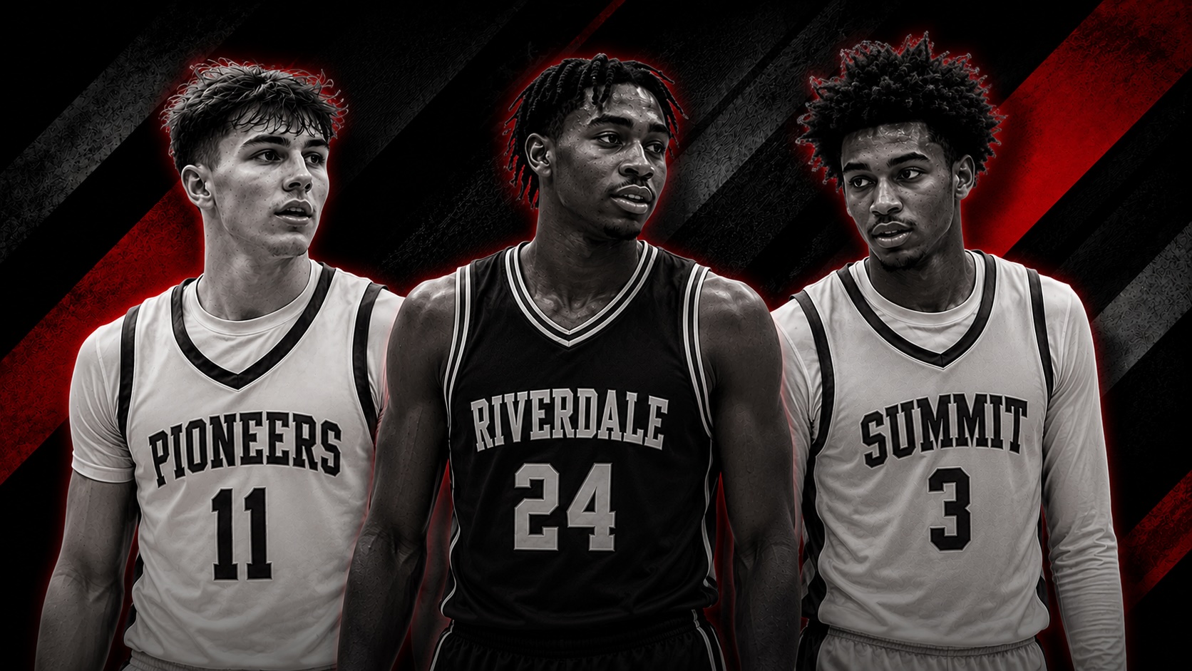 Basketball players showcase 3