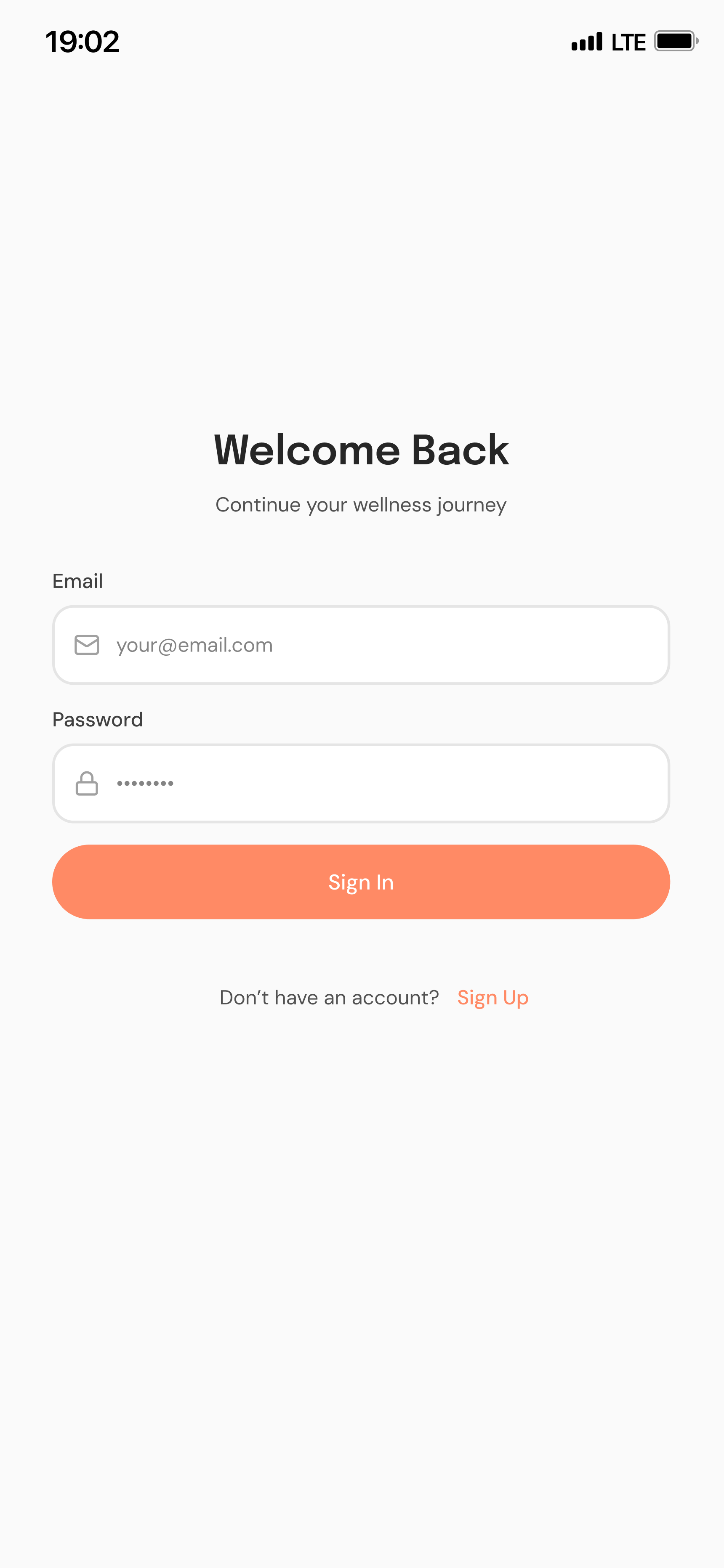 MindWell: Sign in