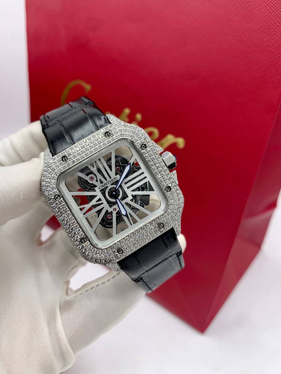 High Quality Luxury Zirconia Ice Cartier Watch