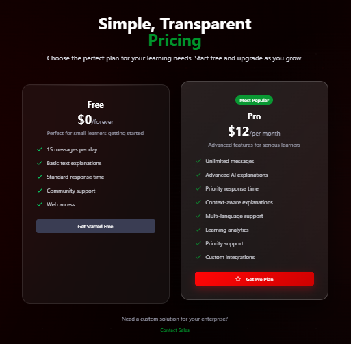 Pricing Plans