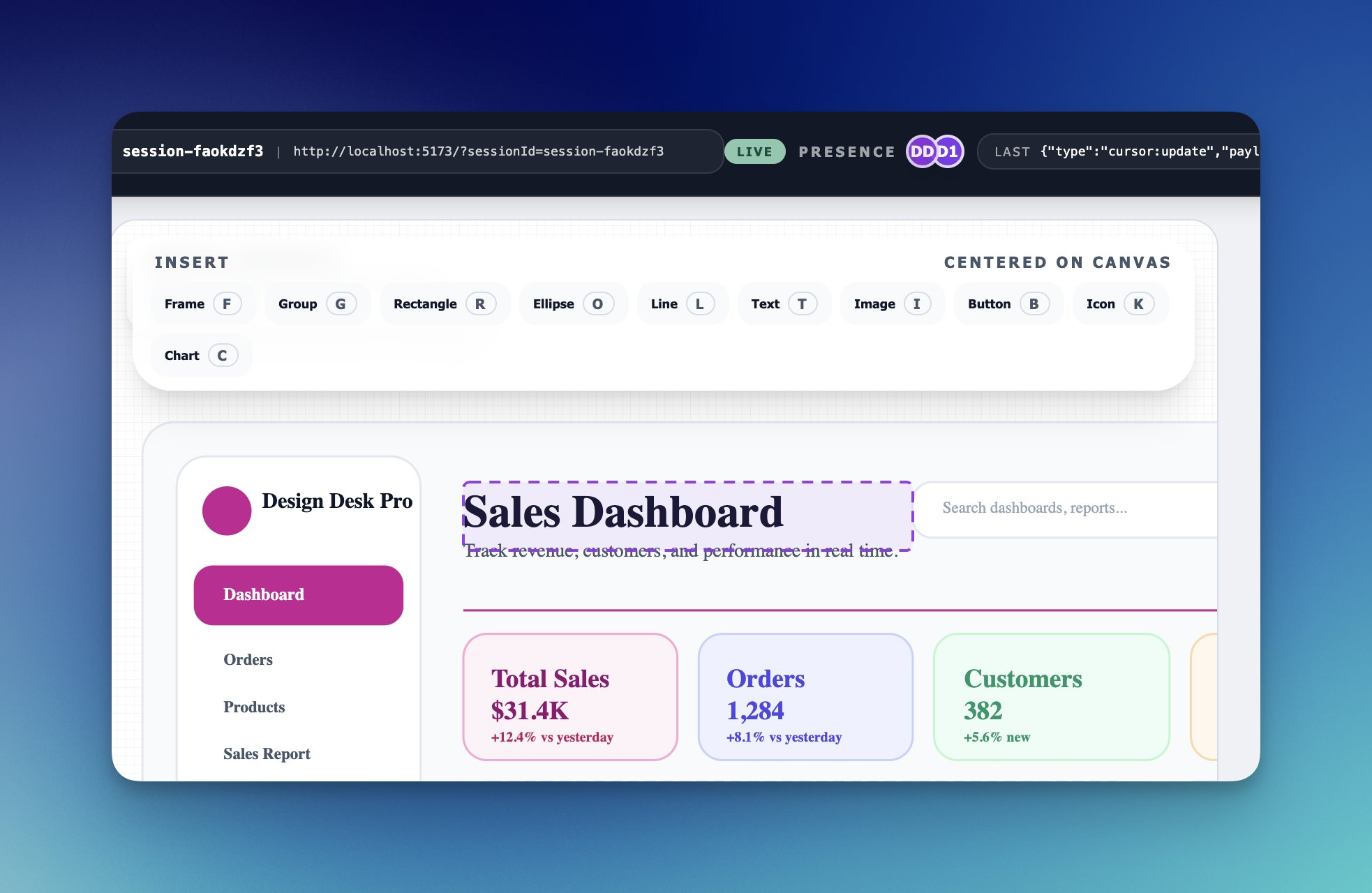 Design Desk Pro application screenshot