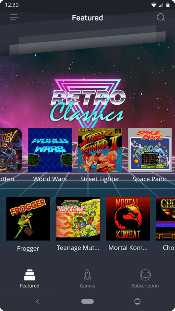 Wonder Retro Classics featured section