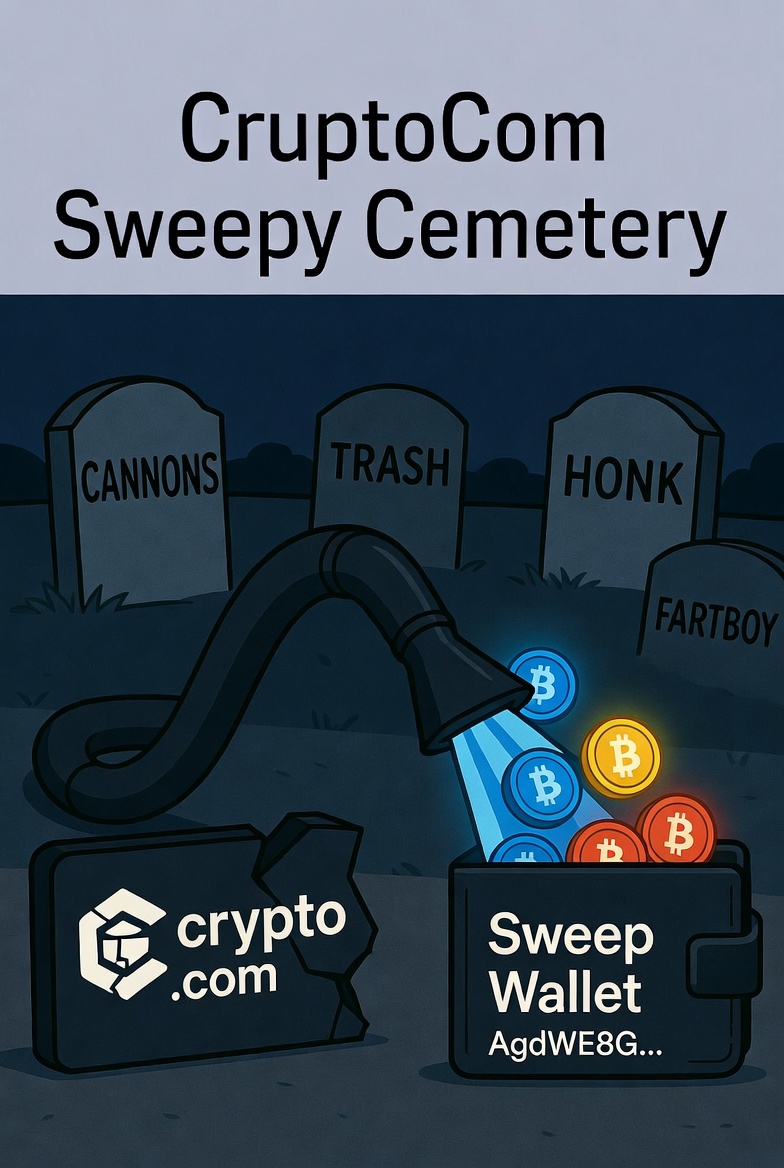 Solana Chad rising from cemetery defeating crypto.com bots