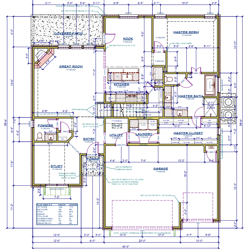 Home floor plan blueprint