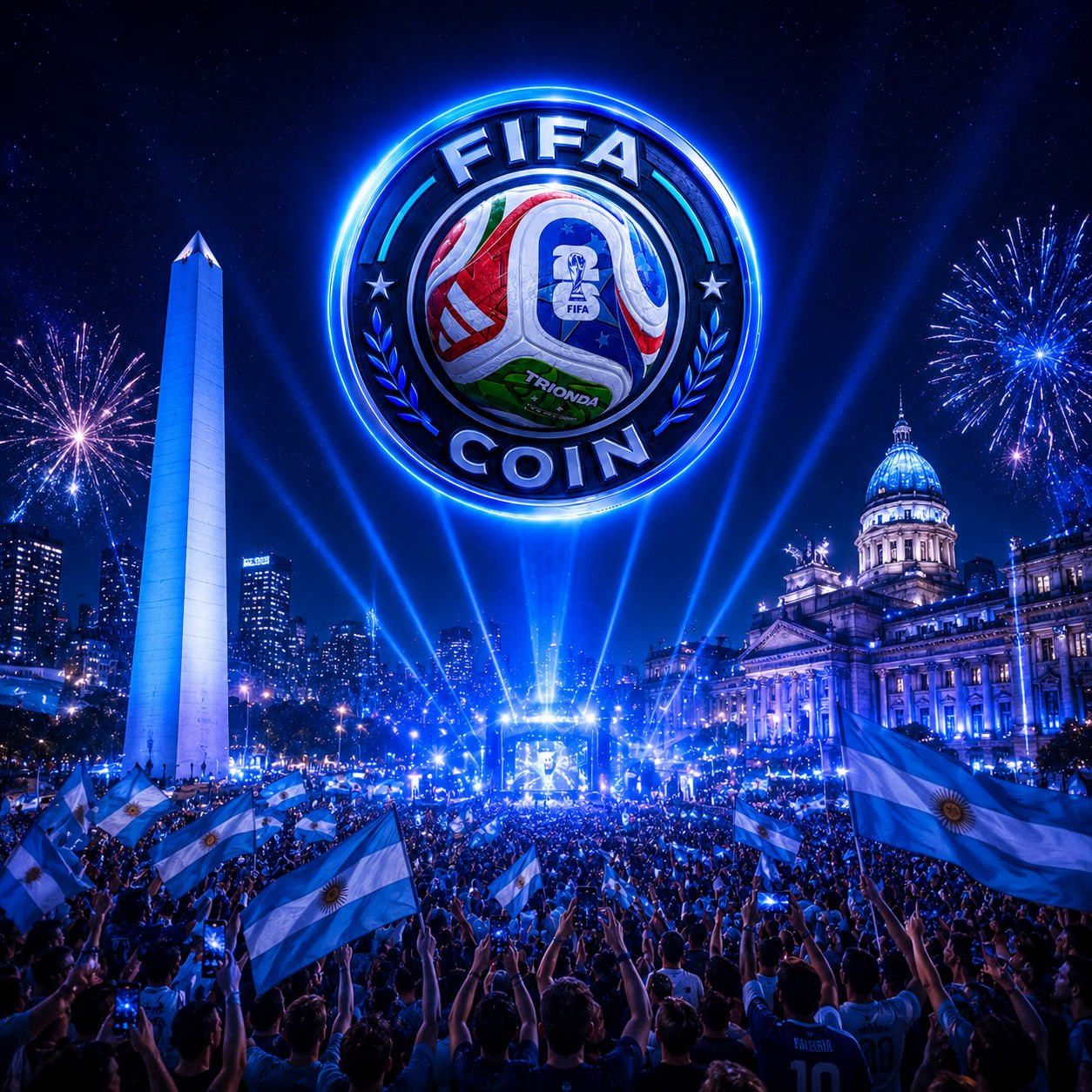 FIFA Coin — Argentina fan celebration
