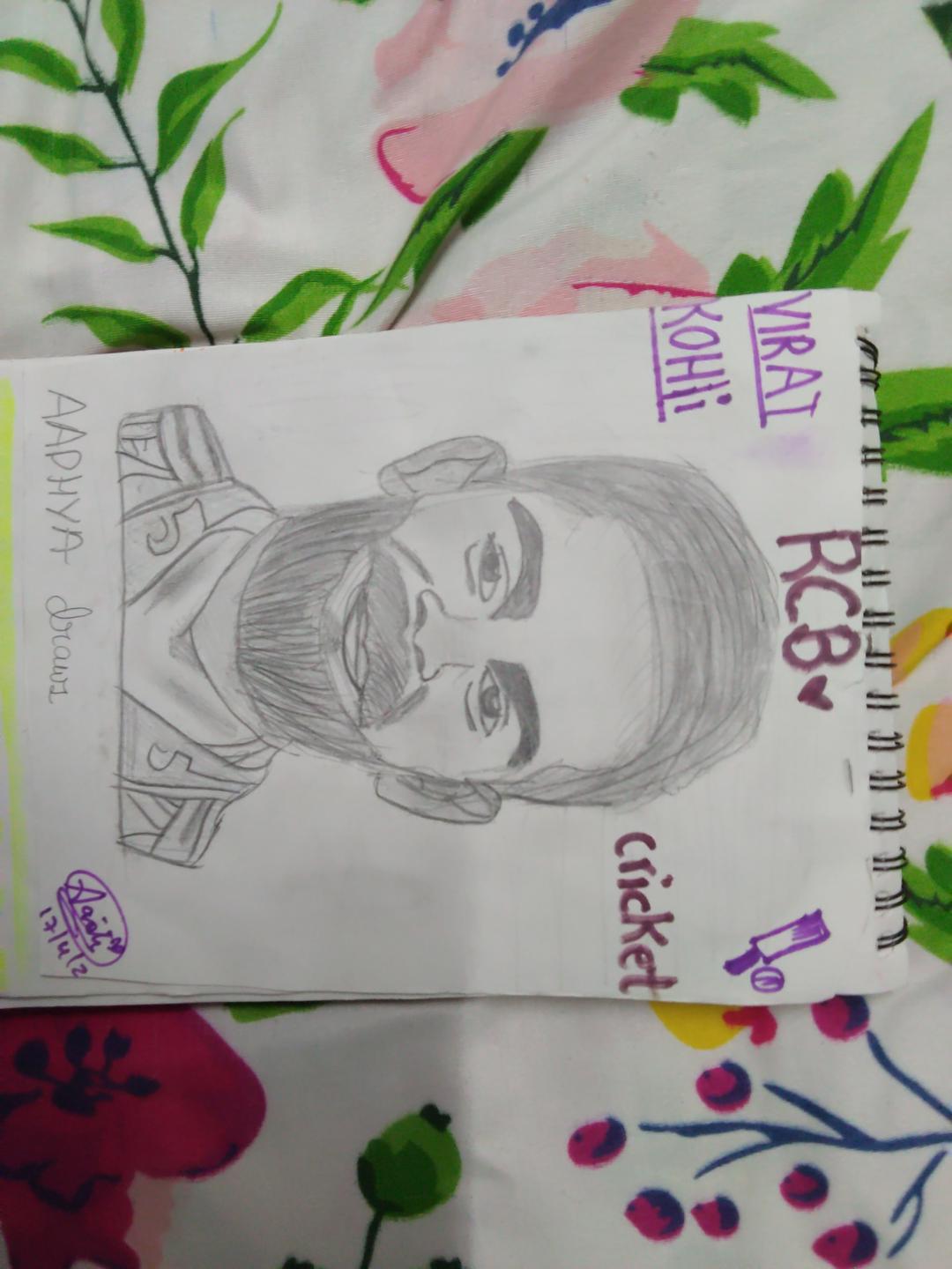 Aadhya's graphite portrait drawing
