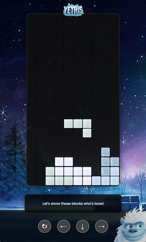 Tetris Game: Yetris Interface