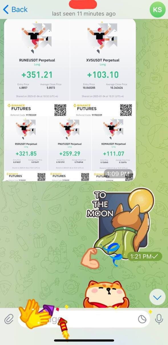 Multi-position feedback result from the Crypto Signals One archive