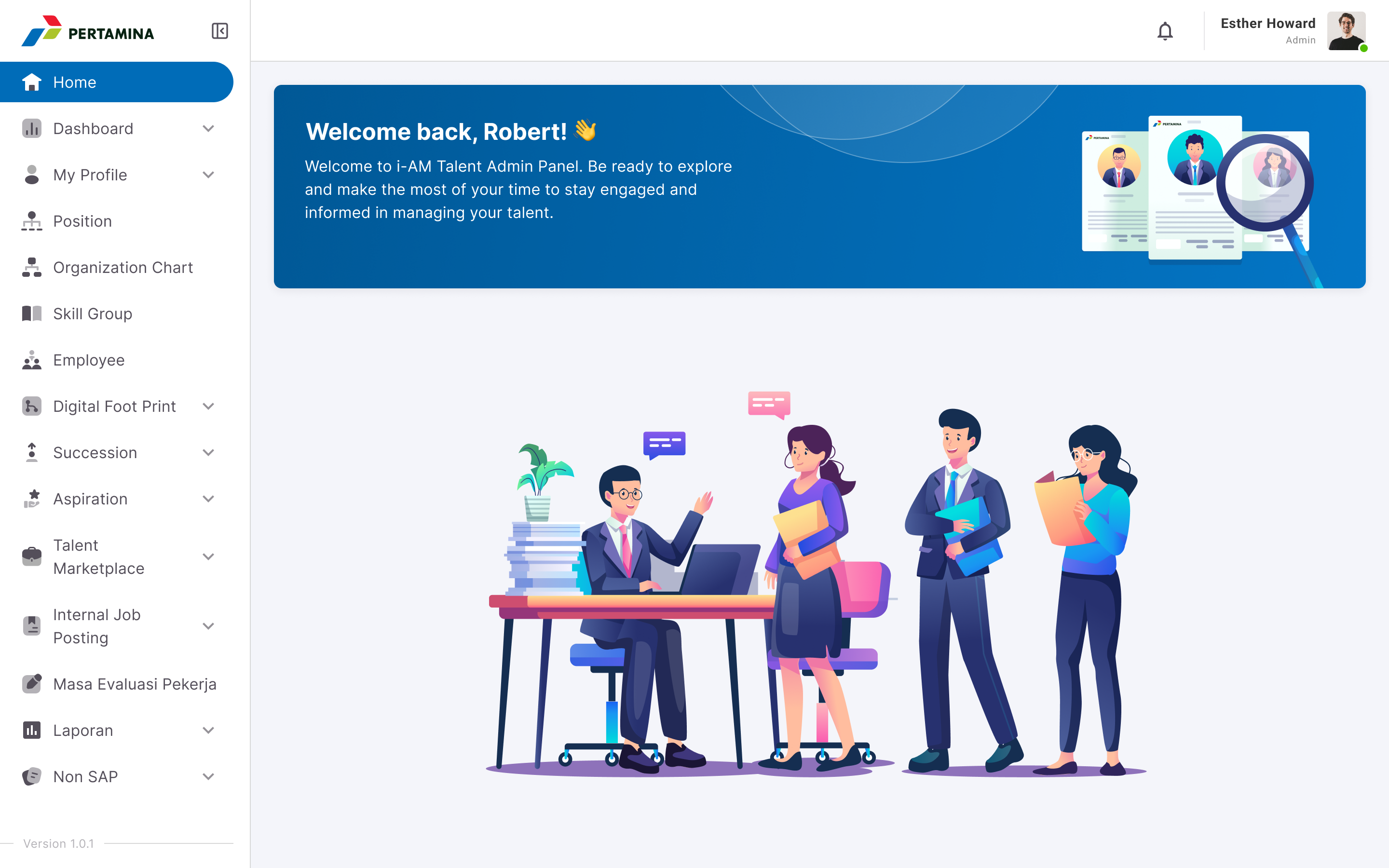 Pupuk Indonesia payroll dashboard