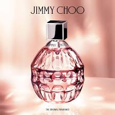 Jimmy Choo pink perfume with decorative glass