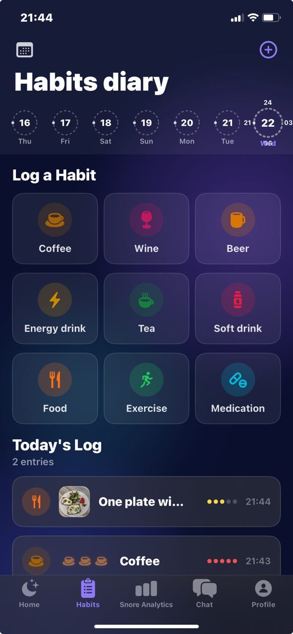 Habit Registration