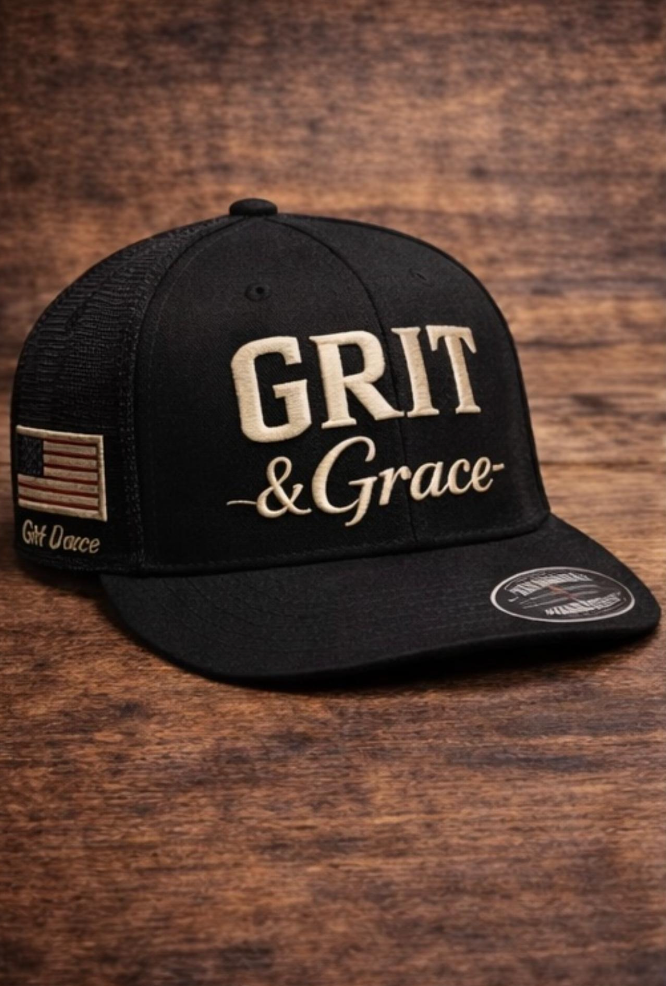 Trucker Hat — Black / USA Flag