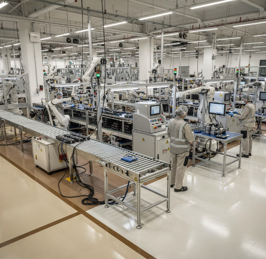 Nordeston battery manufacturing facility production floor