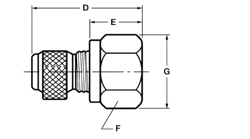 Nipple Female Thread dimensional diagram