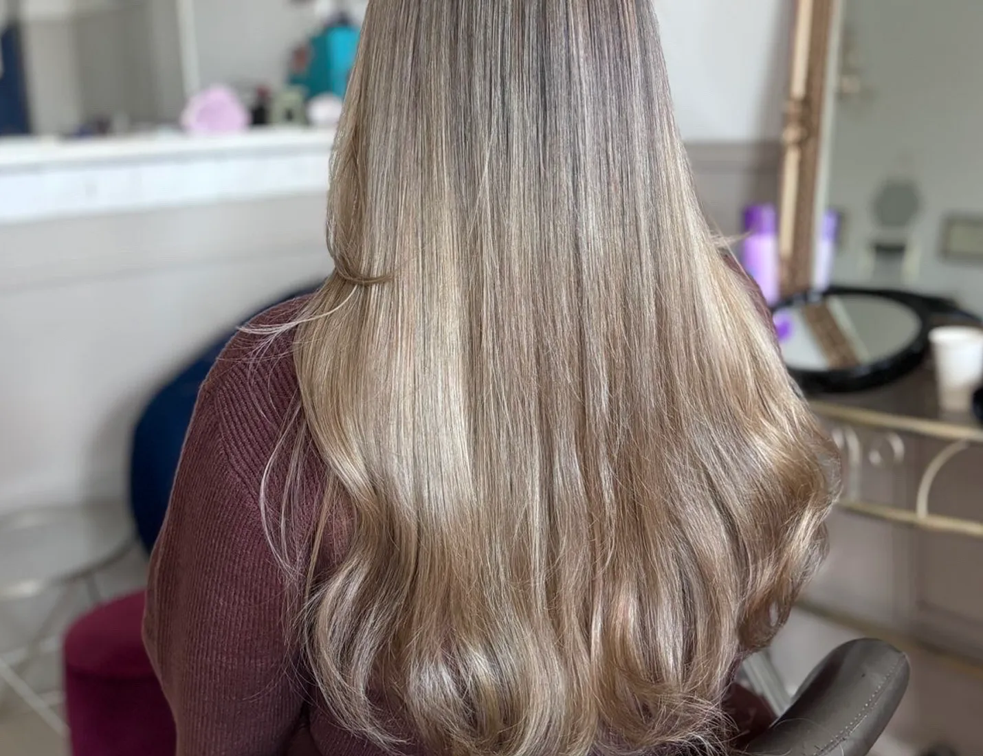 Brushing blonde