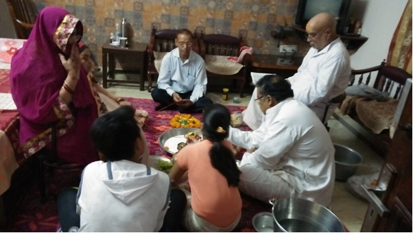 Indoor spiritual consultation session