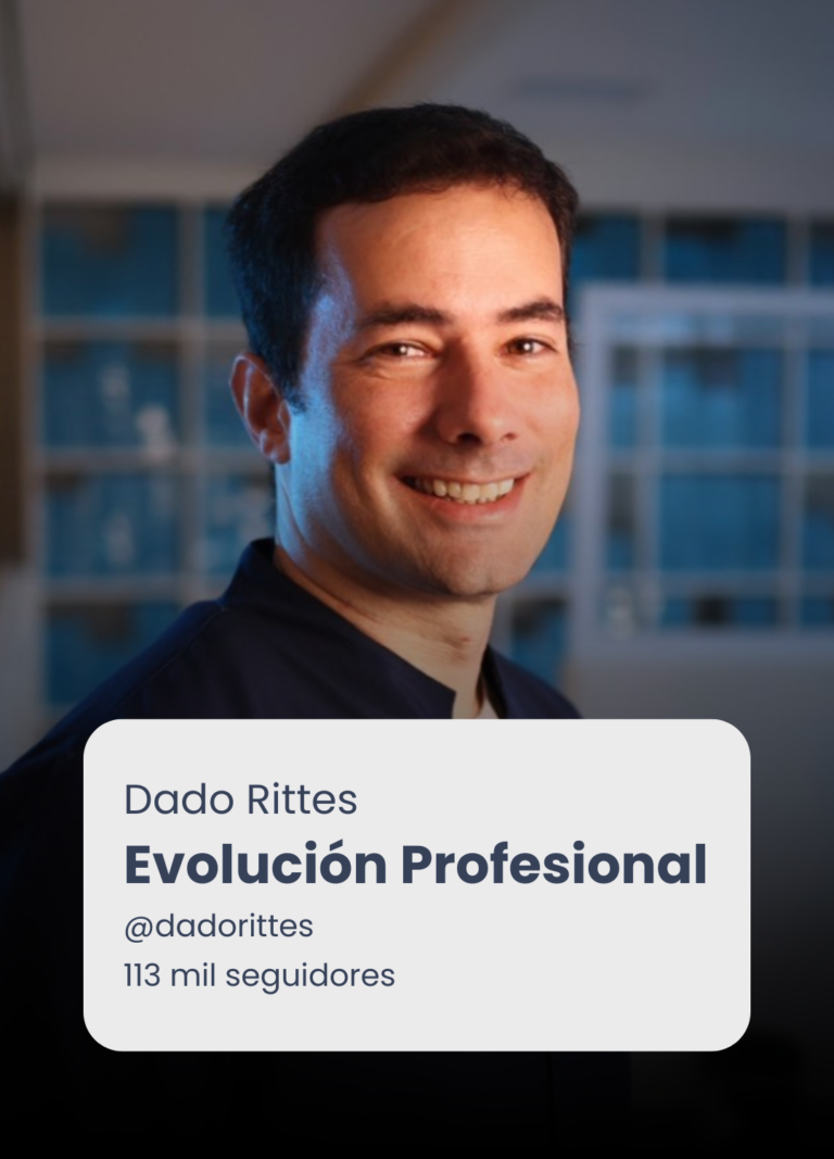 Presentación de Dado Rittes con retrato y datos de su perfil.