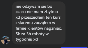 5k za 3 godziny roboty w tygodniu