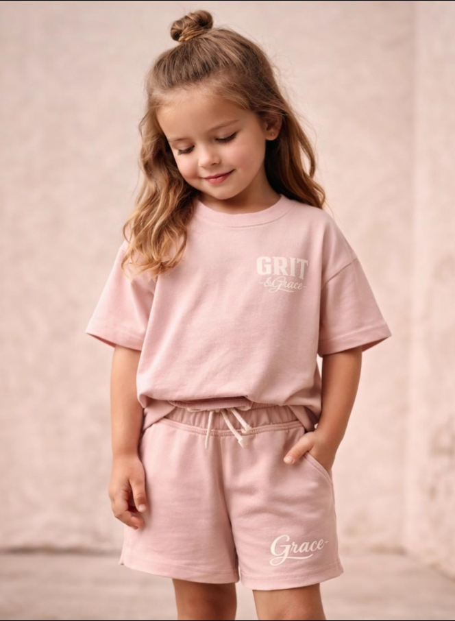 Tee + Shorts Set — Pink
