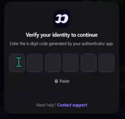 fomo 2FA authentication verification dialog