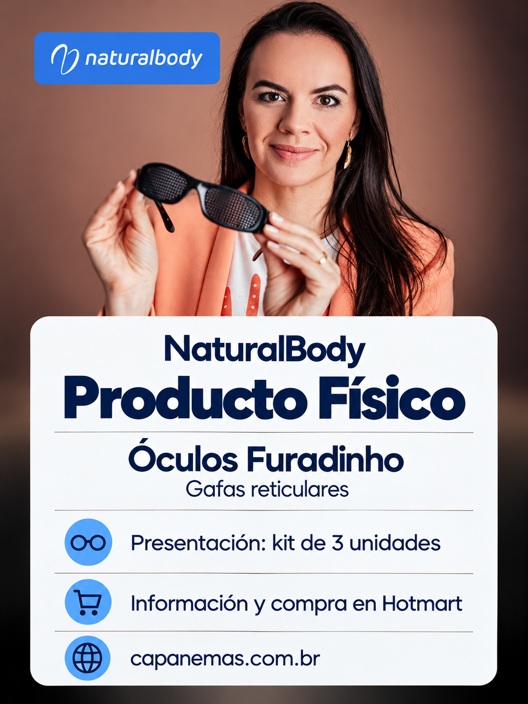 Anuncio del producto Óculos Furadinho de NaturalBody.