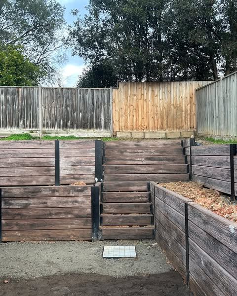 Before retaining wall installation