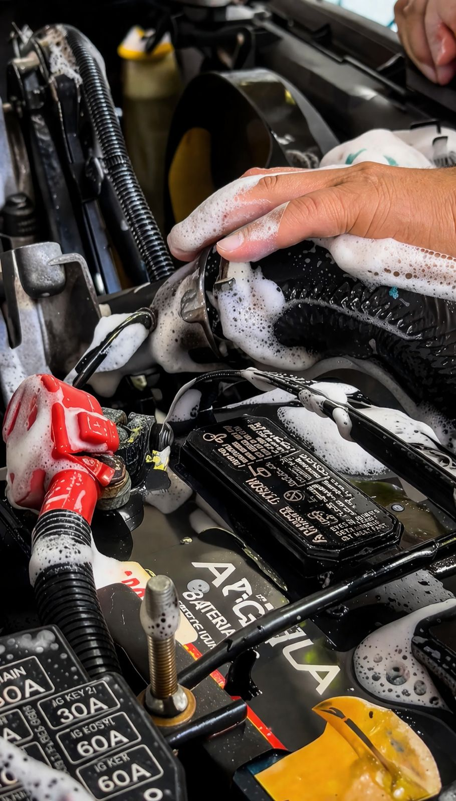 Limpieza de batería y motor