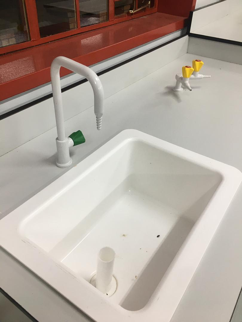 Bathroom faucet installation