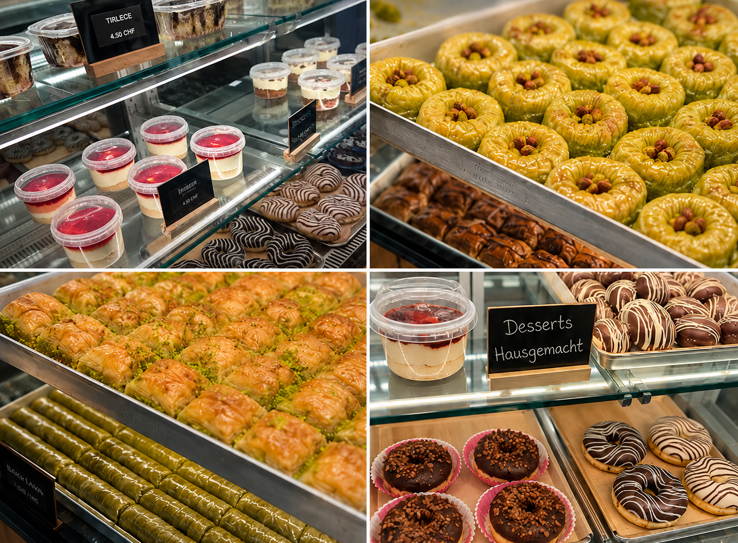 Baklava, Trilece und Desserts